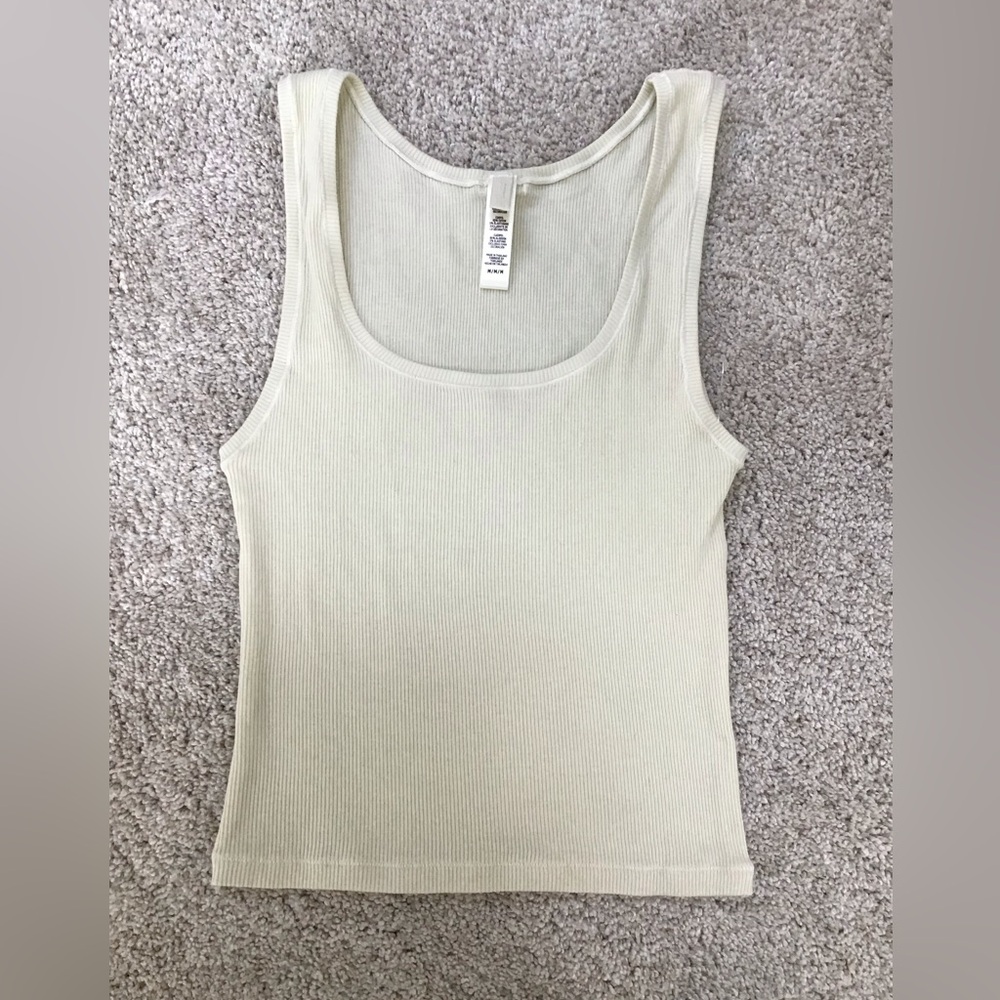 SKIMS Cotton Rib Tank | Bone - Picture 10 of 16